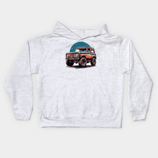 Ford Bronco Kids Hoodie by Vehicles-Art